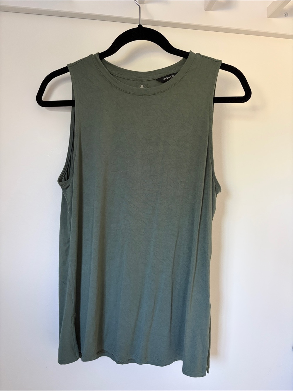 RW&Co || Olive Tank with Crew Neck